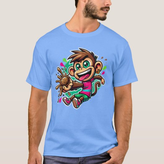 サルの狂気 Tシャツ (正面)