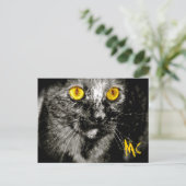 サルの猫はがき ポストカード (スタンド正面)