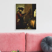 サルの画家1740 (キャンバス上の油) キャンバスプリント (インサイチュ (リビング))