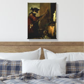 サルの画家1740 (キャンバス上の油) キャンバスプリント (インサイチュ (寝室))