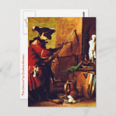 サルの画家 ポストカード (正面/裏面)