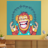 サルの笑顔 キャンバスプリント (インサイチュ (リビング))