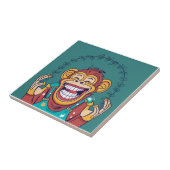 サルの笑顔 タイル (側面)