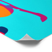 サルの笑顔 ポスター (角)