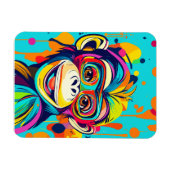 サルの笑顔 マグネット (横)