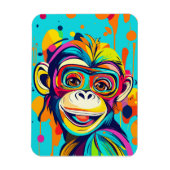 サルの笑顔 マグネット (縦)