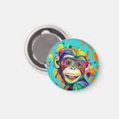 サルの笑顔 マグネット (正面/裏面)