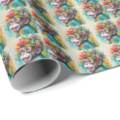 サルの笑顔 ラッピングペーパー (ロールコーナー)