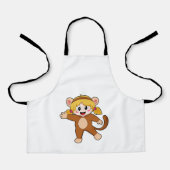 サルの衣装を着た少女 エプロン (正面)
