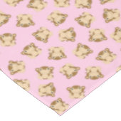 サルの誕生日パーティーピンク テーブルクロス (アングル)