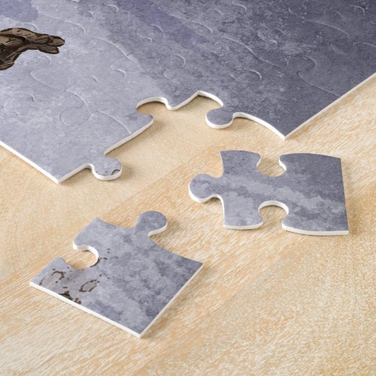 サルの〔占星術の〕十二宮図アート中国のの年 ジグソーパズル (側面)