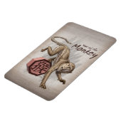 サルの〔占星術の〕十二宮図アート中国のの年 マグネット (左側)