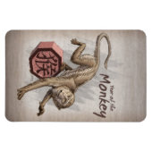 サルの〔占星術の〕十二宮図アート中国のの年 マグネット (横)