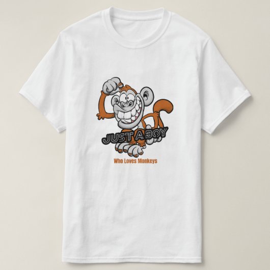 サルはただの少年 Tシャツ (デザイン正面)