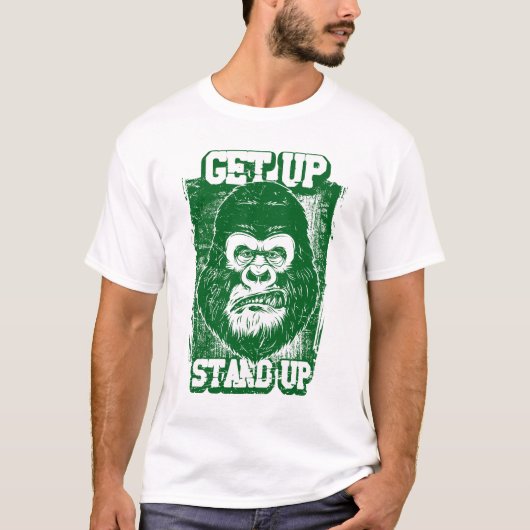 サルは喫煙Tシャツ Tシャツ (正面)