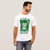 サルは喫煙Tシャツ Tシャツ (正面フル)