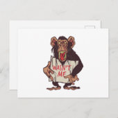 サルは私じゃない ポストカード (正面/裏面)