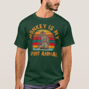サルは私の霊獣、サル愛好家 Tシャツ