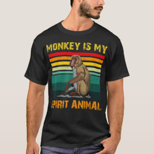 サルは私の霊獣、サル愛好家 Tシャツ