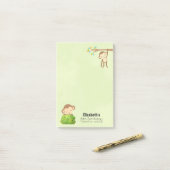 サルよくはしゃぐと可愛い誕生日感謝してい ポストイット (デスク上)