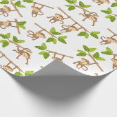 サルよくはしゃぐラッピング紙 ラッピングペーパー (角)