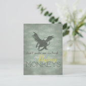 サルを解飛んでいるき放つ ポストカード (スタンド正面)