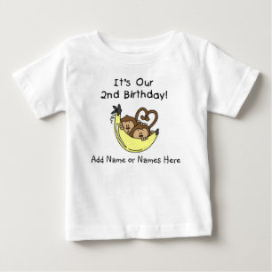 サルカスタマイズツイン少年Tシャツ ベビーTシャツ
