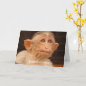 サルカスタム父の日 カード (黄色い花)