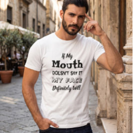 サルカスティックで面白い白のTシャツ Tシャツ