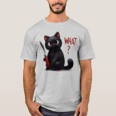 サルカスティックキャットグラフィック Tシャツ (正面)