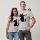 サルカスティックキャットグラフィック Tシャツ (ユニセックス)