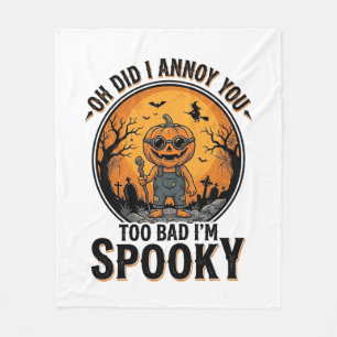 サルカスティックハロウィンTシャツ 面白い幽霊の墓地 フリースブランケット