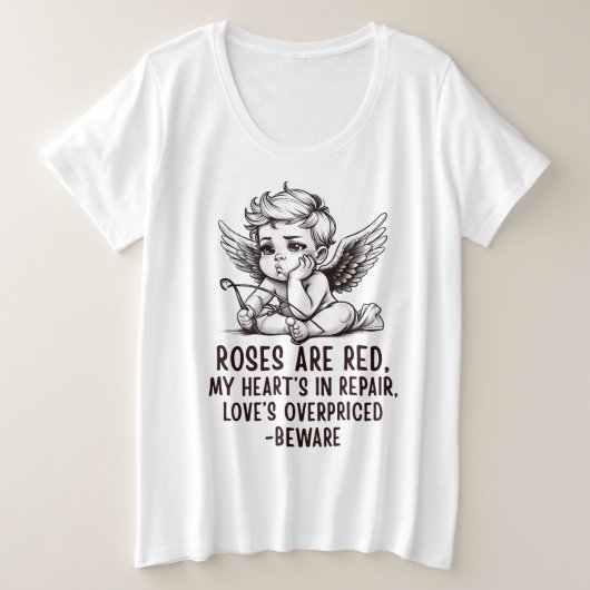 サルカスティック アンチバレンタイン クピド Tシャツ (デザイン正面)