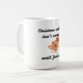 サルカスティック クリスマス 白 綿 ピロー コーヒーマグカップ (正面左)