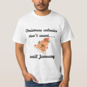 サルカスティック クリスマス 白 綿 ピロー Tシャツ (正面)