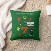 サルカス黒猫とラッキーチャーム クッション (ブランケット)