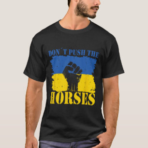 サルカズムのための面白いミーム引用 - 馬を押すな Tシャツ