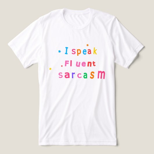 サルカズムを話します Tシャツ トライブレンドTシャツ (デザイン正面)