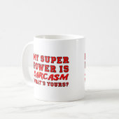 サルカズム超能力面白いマグカップ コーヒーマグカップ (正面左)