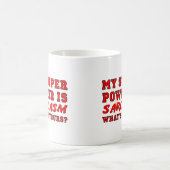 サルカズム超能力面白いマグカップ コーヒーマグカップ (中央)