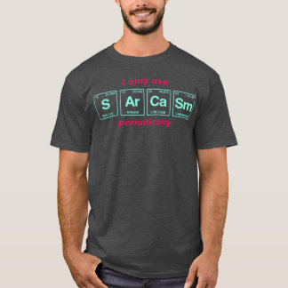 サルカズム 周期表 おもしろ格言 Tシャツ
