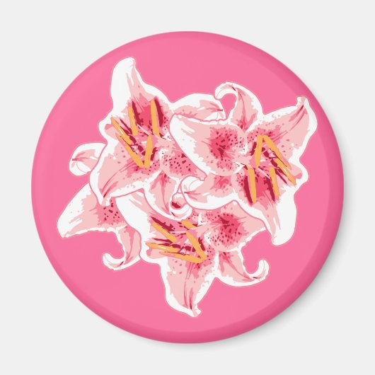 サルガザユリ マグネット (正面)