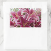 サルガザユリ 長方形シール (バッグ)