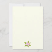 サルガザリリ結婚ピンクブライダルシャワー招待状 招待状 (裏面)