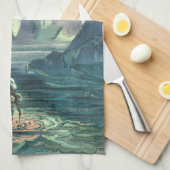 サルガソ海の死神とタイタニックの沈下 キッチンタオル (四つ折り)