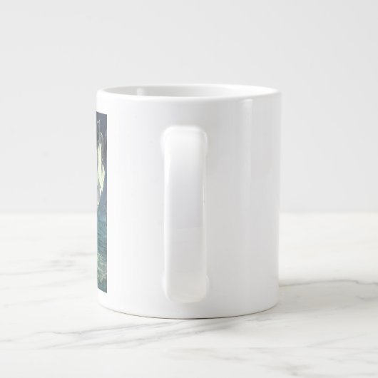 サルガソ海の死神とタイタニックの沈下 ジャンボコーヒーマグカップ (裏面)