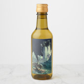 サルガソ海の死神とタイタニックの沈下 ワインラベル (正面)