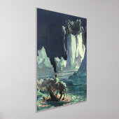 サルガソ海の死神とタイタニックの沈下 箔ポスター (レイダウン)