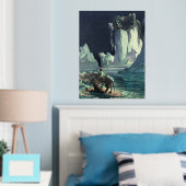 サルガソ海の死神とタイタニックの沈下 箔ポスター (インサイチュ (寝室))