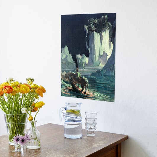 サルガソ海の死神とタイタニックの沈下 箔ポスター (レイダウン (キッチン))